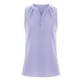 thumbnail image 5 of ZyeKqe Womens V Neck Tank Tops Business Casual Blouses Summer Sleeveless Top Dotted Work Shirts, 5 of 9