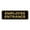 Black / Gold, variant on Standard Employee Entrance Sign -Red - Small 2" X 6"