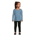 thumbnail image 2 of Garanimals Toddler Girl French Terry Pull On Jeggings, Sizes 12M-5T, 2 of 5