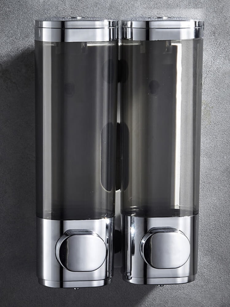 Shampoo Dispenser Kit 2 Chamber Wall Mounted Shampoo and Conditioner