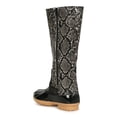 thumbnail image 3 of Women's Animal Print Embossed Waterproof Knee High Rain Duck Boot 19854, 3 of 6