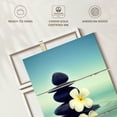 thumbnail image 6 of Elephant Stock Zen Lei Flower Wall Art - Vertical Multi Panel Canvas - Living Room Wall Decor - Wellness Multi Panel - Blue And Black Decor - 32" x 50", 6 of 8