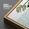 thumbnail image 4 of PixonSign Framed Canvas Print Wall Art Green and Yellow Monstera Leaves Nature Plants Photography Modern Art Contemporary Colorful Multicolor Ultra for Living Room, Bedroom, Office - 24"x36" Natural, 4 of 5