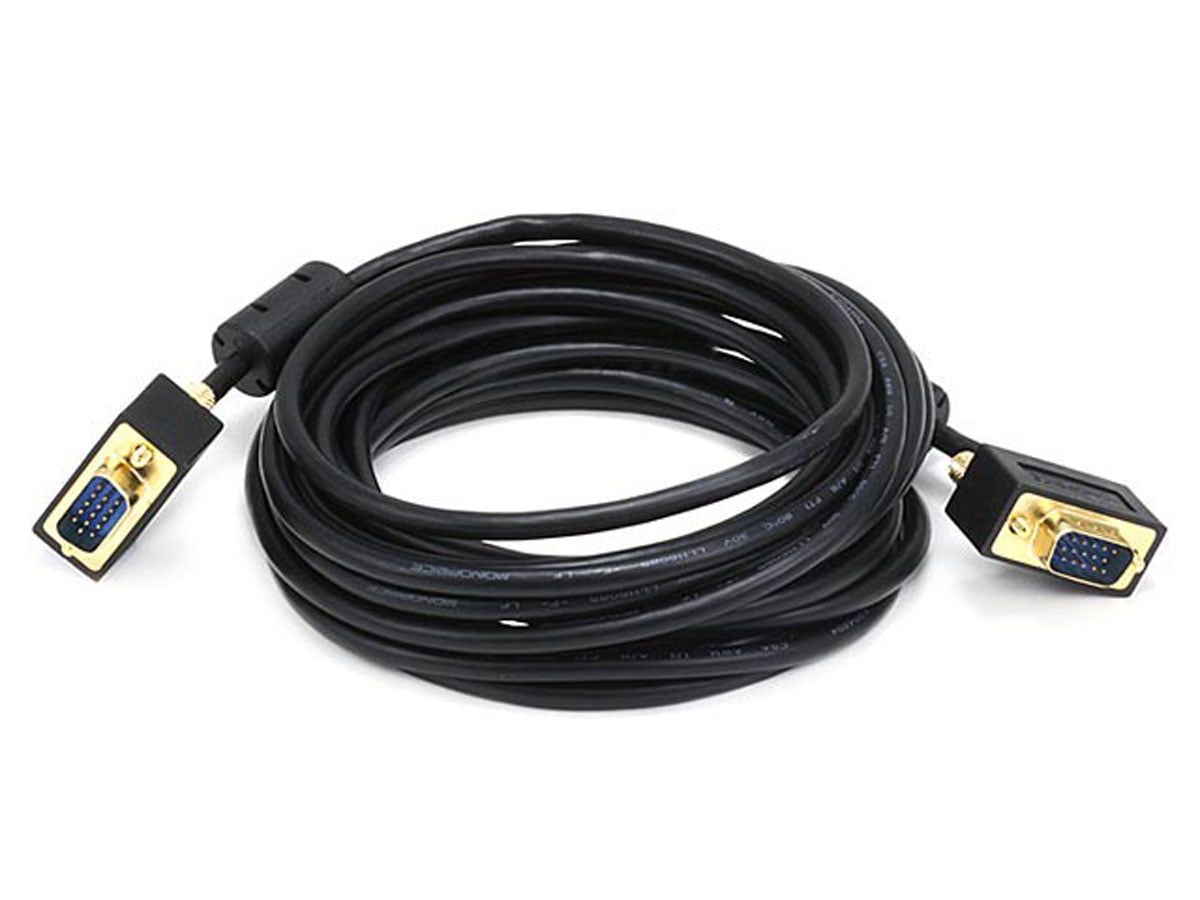 6 feet Ultra-Slim Super-VGA M//M Monitor Cable HD15