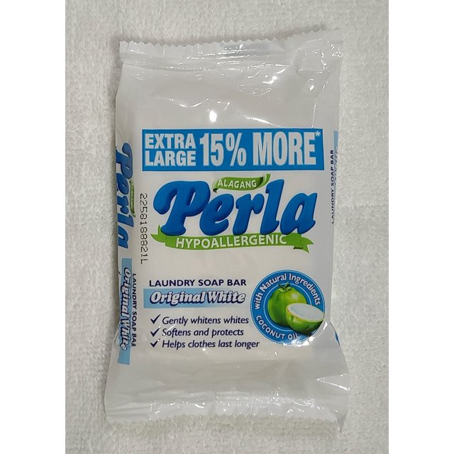 Jabón de lavandería blanco original Perla 110 g Producto filipino extra grande