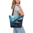 thumbnail image 6 of KLL Tote Bag for Women 3D Realistic Shark Print Shopping Grocery Reusable Bags for Office School Shopping Travel, 6 of 6