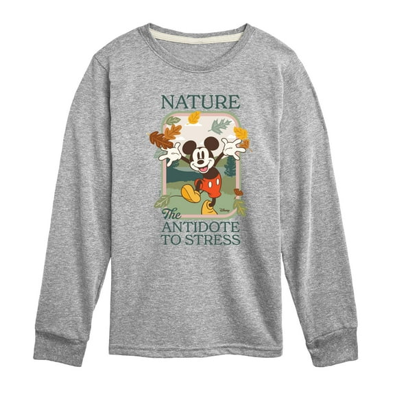 Disney Standard - Nature The Antidote To Stress - Toddler & Youth Long Sleeve Graphic T-Shirt