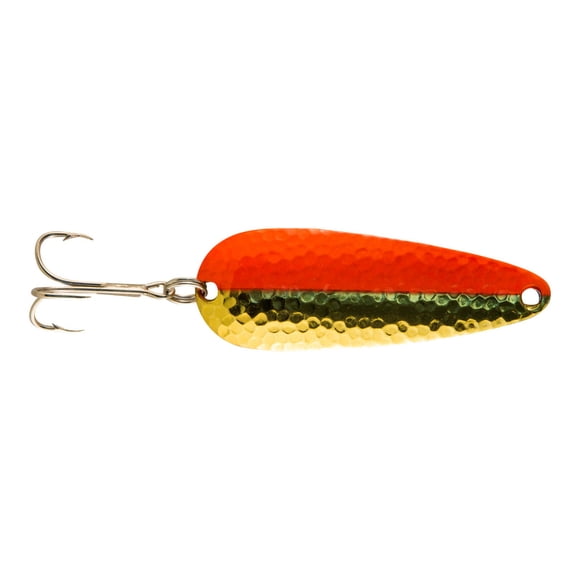 Leurre de pêche Len Thompson – 00BF – Original Series Laiton et Flamme (Orange)- 1/2oz
