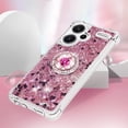 thumbnail image 4 of Funda para Xiaomi Redmi Note 13 Pro Plus 5G con Brillo Líquido Flotante, Purpurina, Parachoques y Anillo Giratorio Soporte, 4 of 5