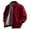 Wine, variant on Men's Winter Casual Jacket with Solid Color Design, Front Pockets, Full Zipper Closure, Large Size Fit for Sports and Outdoor Adventures during Cold Weather Holidays and Daily Leisure Wear,Black,L