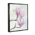 thumbnail image 3 of Stupell Pink Magnolia Flower Blooms Botanical & Floral Painting Black Floater Framed Art Print Wall Art, 3 of 6