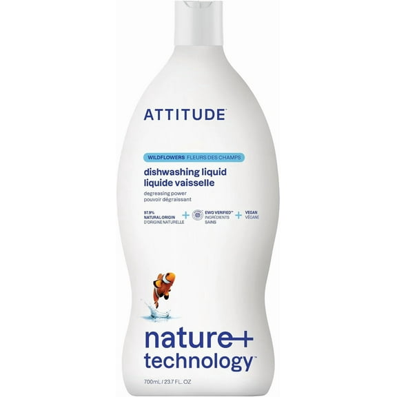 Attitude Dishwashing Liquid Wildflowers - 23.7 fl oz Pack of 2