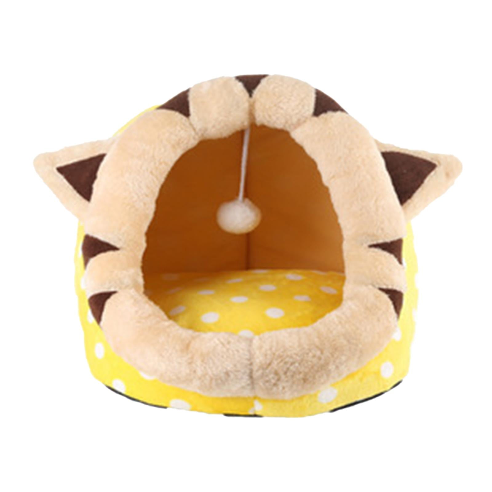 Cat Bed, Pet Bed House Dog Bed Dog Nest NonSlip Detachable With Ball