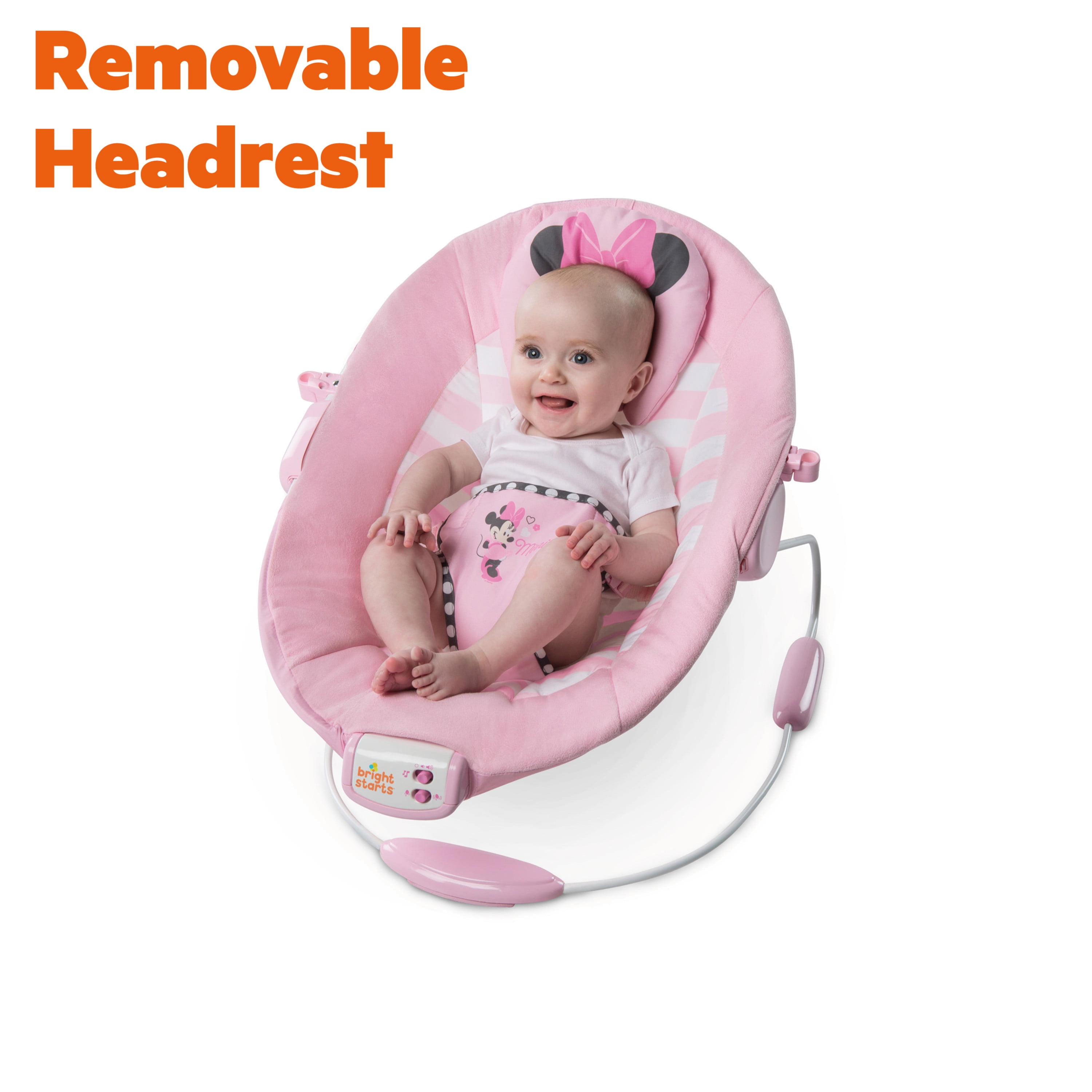 disney baby minnie mouse blushing bows swing from bright starts