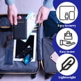 thumbnail image 6 of 3 Packs Airplane Foot Hammock, Footrest for Plane Travel Adjustable Plane Travel Airplane Foot Hammock Travel Essentials to Reduce Feet Swelling and Soreness (Blue), 6 of 7