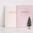 thumbnail image 2 of MasteelfCA 12Pcs Mini Christmas Trees Decor Table Fake Snow Frost Trees with Wood Base, 2 of 8