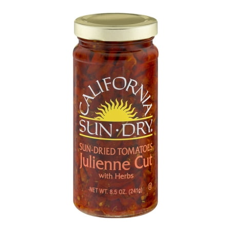 (3 Pack) California Sun-Dry Sun-Dried Tomatoes Sun-Dried Tomatoes Juliene Cut With Herbs, 8.5 (Best Sun Dried Tomato Pesto Recipe)