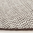 thumbnail image 3 of SAFAVIEH Vermont Zavia Chevron Area Rug, Brown/Ivory, 6' x 6' Round, 3 of 8