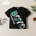 thumbnail image 5 of Toddler Baby Boys 2pcs Clothes Summer Outfits Letter T Shirt Tops Cartoon Animal Shorts Clothing Set 1 to 5 Years, 5 of 9