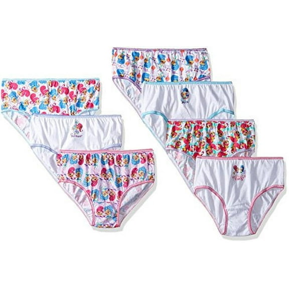 Shimmer and Shine, Girls Underwear, 7 Pack Panties (Little Girls & Big Girls)
