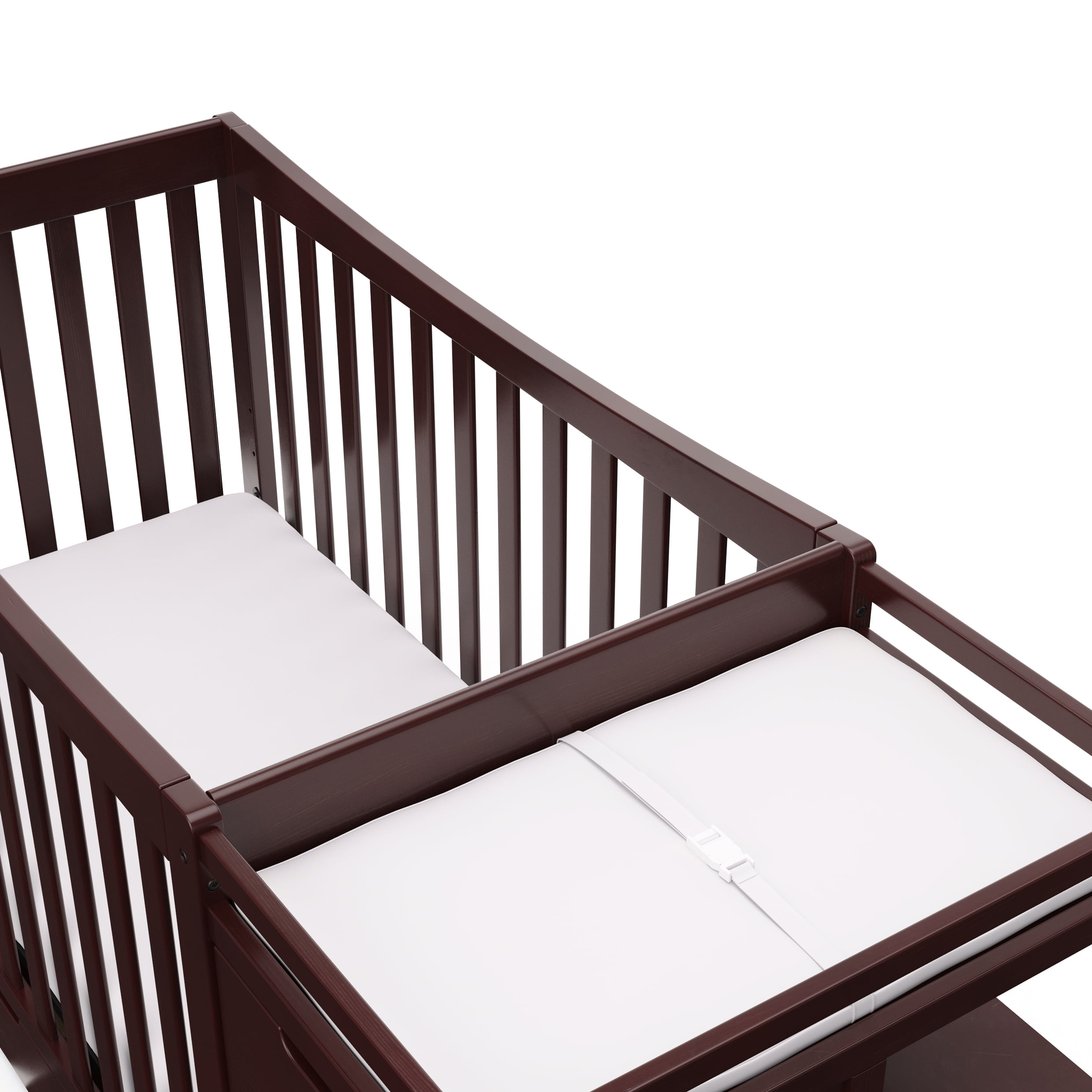 Graco Remi 4-in-1 Convertible Baby Crib and Changer, Espresso