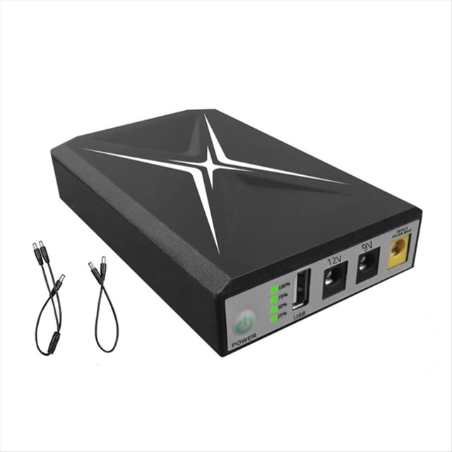 10400MAh DC UPS Enrutador de Suministro Ininterrumpido 9V 12V 18W BateríA de Respaldo Mini UPS USB Wifi Router para Fuente de AlimentacióN CCTV