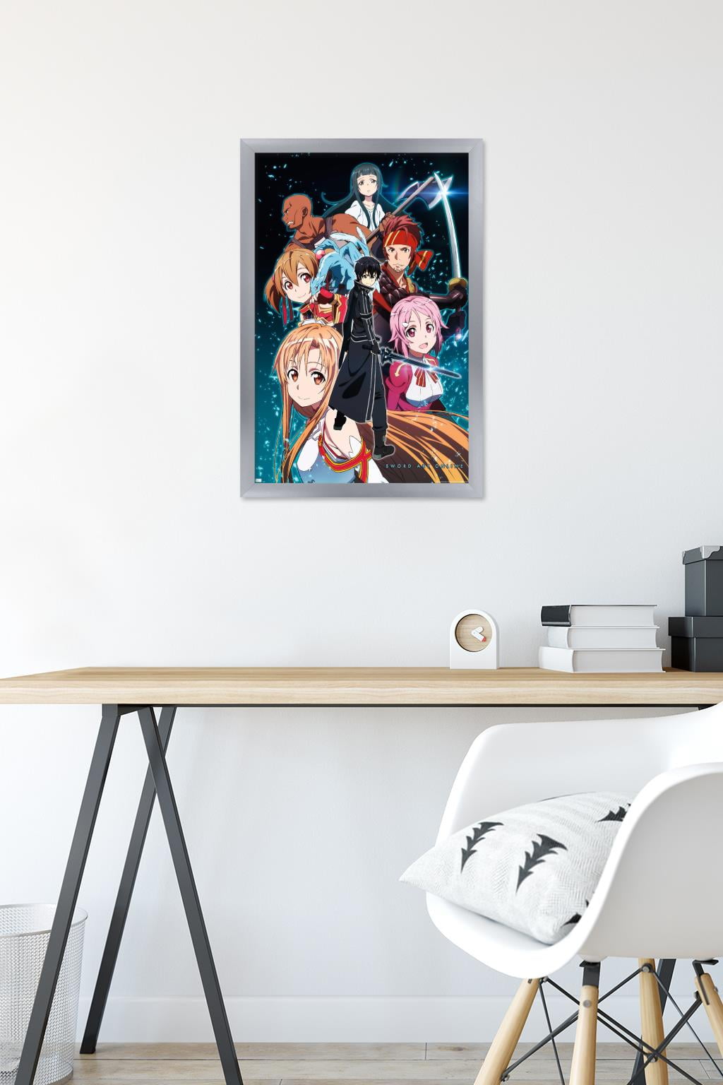 Sword Art Online - Key Art 2 Wall Poster, 14.725" x 22.375" Framed