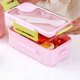 thumbnail image 4 of Bolsa fruta, caja para niños, compartimentos, portátil, conservación alimentos, bento box, picnic, apta para viaje, material resistente, diseño 2 niveles, para camping, 4 of 7
