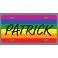 thumbnail image 1 of Patrick Name Pride Flag Style License Plate Tag Vanity Novelty Metal | UV Printed Metal | 6-Inches By 12-Inches | Car Truck RV Trailer Wall Shop Man Cave | NP2440, 1 of 1