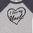 thumbnail image 4 of Inktastic I Love My Uncle in Black Chalk Heart Boys or Girls Baby Bodysuit, 4 of 5