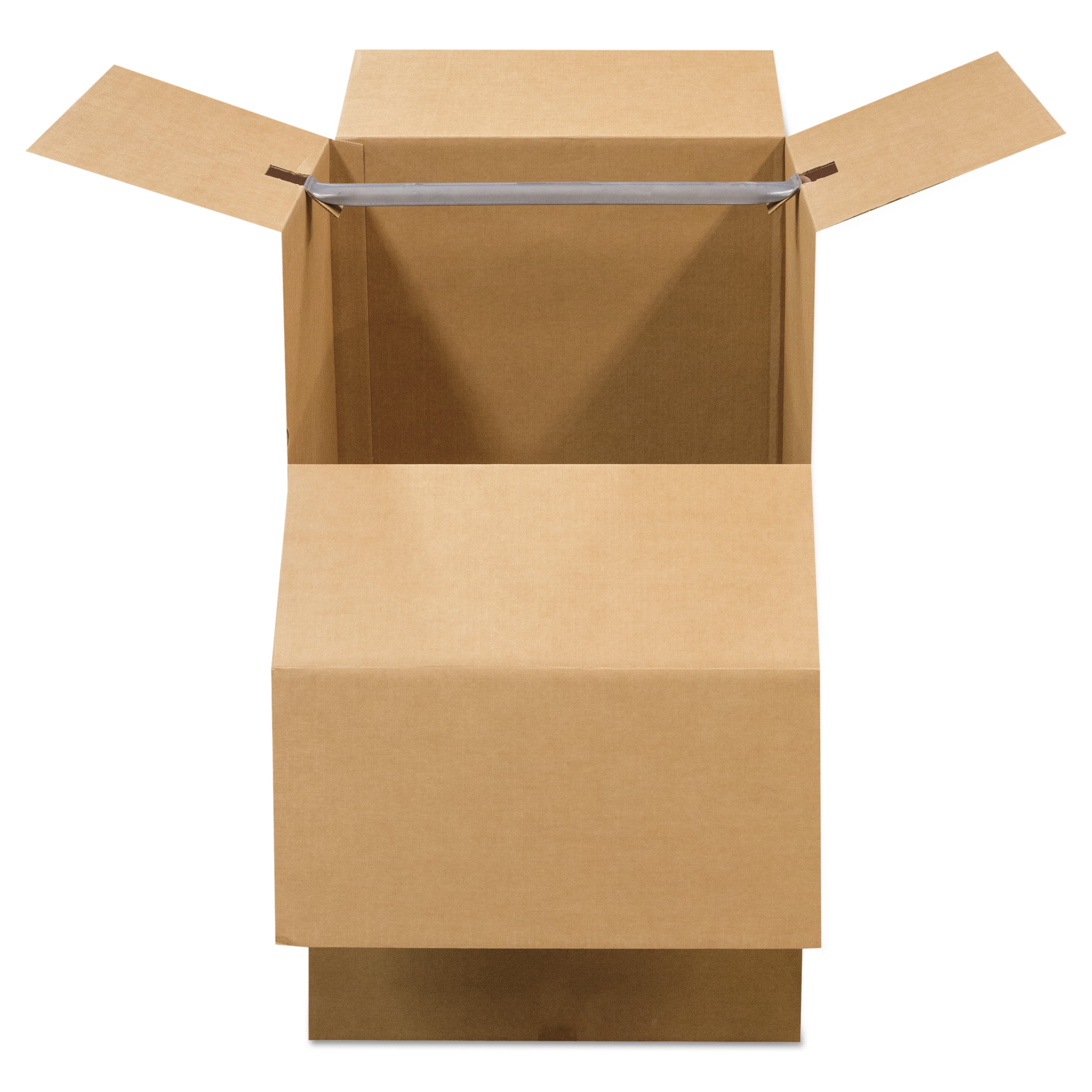 Bankers Box Wardrobe Moving Box, 24" x 24" x 40", Brown Kraft/Blue, 3/Carton