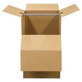 thumbnail image 2 of Bankers Box Wardrobe Moving Box, 24" x 24" x 40", Brown Kraft/Blue, 3/Carton, 2 of 6