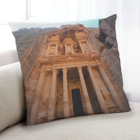 Ahgly Company Sites Petra Indoor Throw Pillow, 18 inch by 18 inch