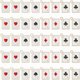 thumbnail image 1 of 40 amuletos de cartas de póker, 4 estilos, dijes de cartas de juego, dijes de esmalte de as de formas, colgantes de corazón de melocotón, amuletos de buena suerte., 1 of 5