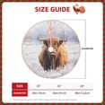 thumbnail image 3 of Daiia Cow Drawing Merry Christmas Tree Skirt , Xmas Large Lace-up Tree Skirt, Santa Snowflakes Rustic Home Decorations New Year Party Farmhouse Decor-48", 3 of 7