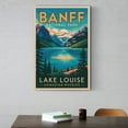 thumbnail image 6 of Lake Louise Classic Poster Retro Banff Cityscape with Scenic Views & Outdoor Beauty Canvas Poster, 6 of 8