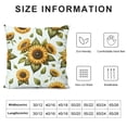 thumbnail image 5 of GOSMITH  Yellow Sunflower Throw Pillow Case Square Sofa Cushion Cover Home Decorative Armchair Bedroom Livingroom Standard Pillowcase, 5 of 5