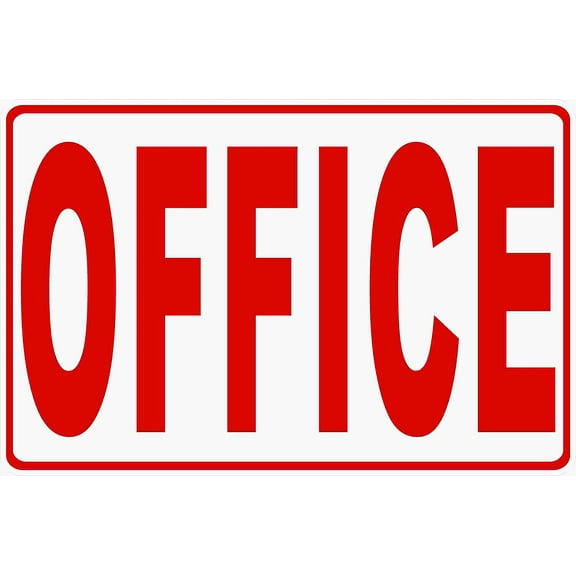 Office Sign. 12x18 Metal.