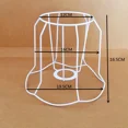 thumbnail image 2 of Pantalla de lámpara transfronteriza DIY, marco de hierro hecho a mano, cuerda artística, soporte de lámpara, cuadrado redondo, accesorios de marco de hierro de cinco dorados, 2 of 5