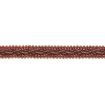 7/8" (2cm) Baroque Collection Scroll Gimp Braid Trim # 0078BG, Taupe Burgundy Red #8612 (Burgundy Red, Taupe Beige, Dark Red) Sold By The Yard (36"/3 ft/0.9m)