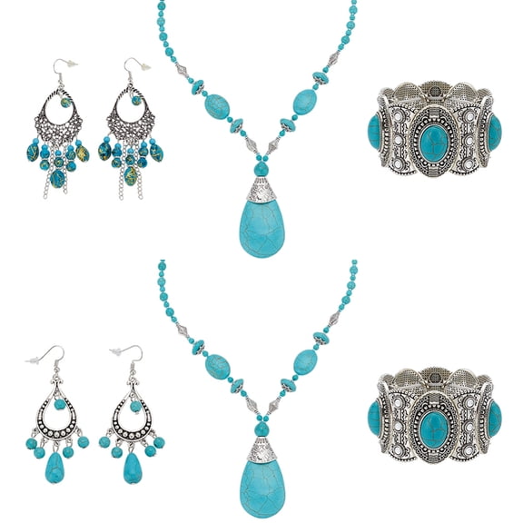 Western Jewelry Turquoise Jewelry Sets