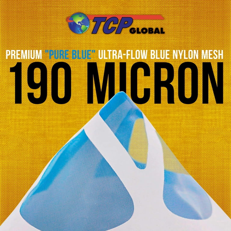 75 Micron Paint Strainer - 60 Pack Paper Cone Filters For Paint, Gasoline, Fuel Screening - Nylon Mesh