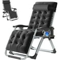 thumbnail image 4 of ABORON Zero Gravity Chairs Set of 2, Folding Recliner Lounge Chair, Portable Chaise with Detachable Soft Cushion, Cup Holder, Headrest, 4 of 10