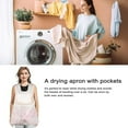 thumbnail image 5 of Laundry Apron,Waterproof Laundry Apron with Large Pouch, Portable Laundrys Pet Bag, Clothes Drying Aprons, for Cooking, Drying Clothes or Carrying Small Pets, Beige, 5 of 5
