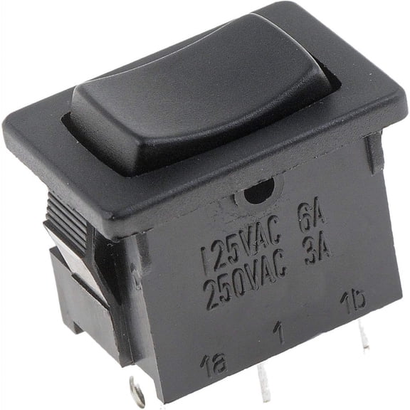 KarParts360 Rocker Switch | Black | Plastic | 10 Amperage | Single Pole | Double Throw