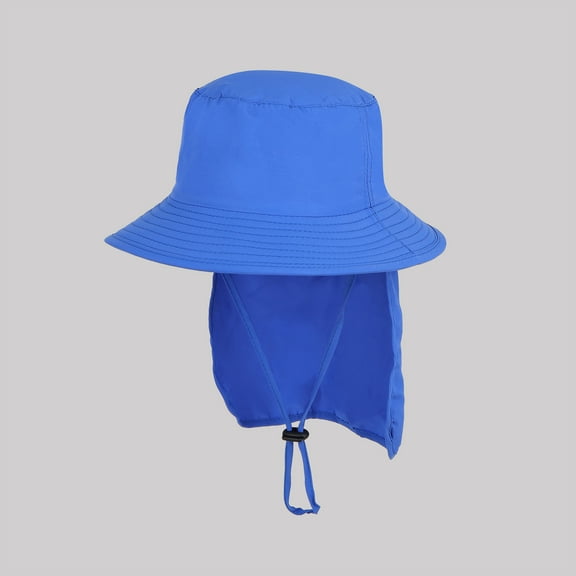 Up to 65% off kttectoa Newborn Hats for Girls Children Bucket Hat Kids Unisex Beach Protection Outdoor Essential Sun Cap with The Chin Strap and Neck Protection Baby Sun Hat 18M-5T Baby Hats