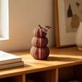 thumbnail image 5 of 24cm Resin Pumpkin Figurines with Woven Texture Fall Decor Autumn Decor Halloween Thanksgiving Decorations for Home, 5 of 8