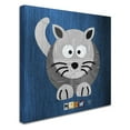 thumbnail image 3 of Trademark Fine Art 'Meow The Cat' Canvas Art by Design Turnpike, Black Matte, Black Frame, 3 of 8