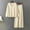 Beige, variant on Babysbule Womens Fall Plus Top Sets Outfit Women's Fashion Casual Color Oversized Sleeve Lounge Sets Casual Tops And Pants 2 Piece Outfits Sweatsuit