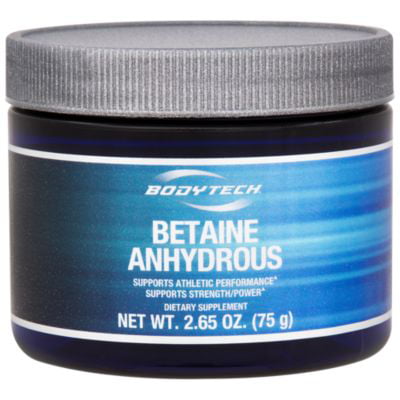 BodyTech Betaine Anhydrous 2500 MG  Supports Athletic Performance, Strength  Power (2.65 Ounce (Best Supplements For Athletic Performance)